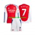 Camisola Arsenal SAKA 7 Criança Equipamento Primeiro 2024-2025 Manga Comprida
